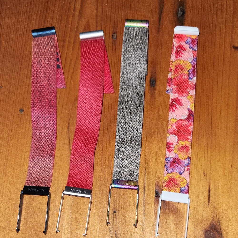 Whoop Strap Set in Pink (MIAMI), Pink, Gray, and Floral